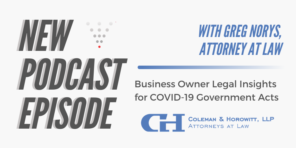 Business Owner Legal Insights for COVID-19 Government Acts