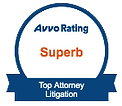 Avvo Rating Superb Top Attorney Litigation